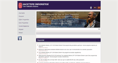Desktop Screenshot of halkbilimi.hacettepe.edu.tr