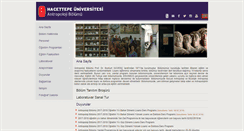 Desktop Screenshot of antropoloji.hacettepe.edu.tr