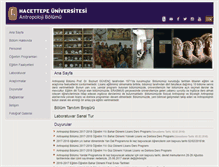 Tablet Screenshot of antropoloji.hacettepe.edu.tr