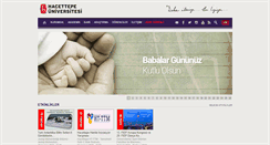Desktop Screenshot of hacettepe.edu.tr
