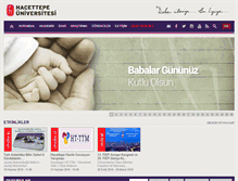 Tablet Screenshot of hacettepe.edu.tr