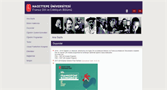 Desktop Screenshot of hafde.hacettepe.edu.tr