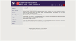 Desktop Screenshot of kalpdamar.hacettepe.edu.tr