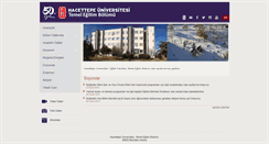 Desktop Screenshot of ilkogretim.hacettepe.edu.tr