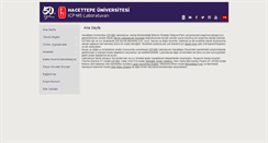 Desktop Screenshot of icp.hacettepe.edu.tr