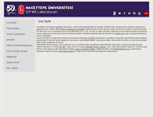 Tablet Screenshot of icp.hacettepe.edu.tr