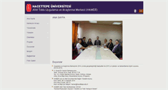 Desktop Screenshot of hamer.hacettepe.edu.tr