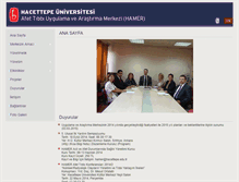 Tablet Screenshot of hamer.hacettepe.edu.tr