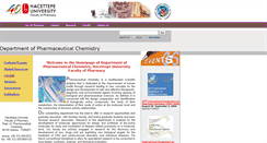 Desktop Screenshot of pharmchem.hacettepe.edu.tr