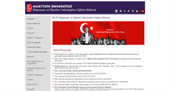 Desktop Screenshot of ebit.hacettepe.edu.tr