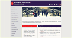 Desktop Screenshot of mat.hacettepe.edu.tr
