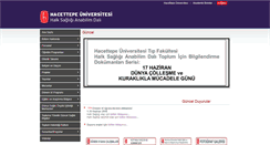 Desktop Screenshot of halksagligi.hacettepe.edu.tr