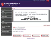 Tablet Screenshot of halksagligi.hacettepe.edu.tr