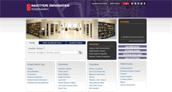 Desktop Screenshot of library.hacettepe.edu.tr