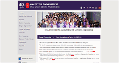 Desktop Screenshot of okuloncesi.hacettepe.edu.tr