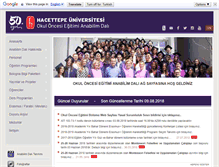 Tablet Screenshot of okuloncesi.hacettepe.edu.tr