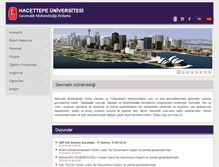 Tablet Screenshot of geomatik.hacettepe.edu.tr