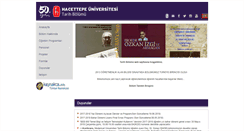Desktop Screenshot of history.hacettepe.edu.tr