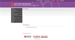 Desktop Screenshot of ftr.hacettepe.edu.tr